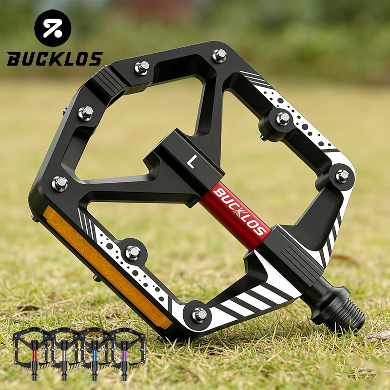 

Педали для велосипеда BUCKLOS, противоскользящие, для MTB и шоссейных велосипедов, широкие плоские педали, ультралегкие, стандартные, профессиональные аксессуары для велоспорта.