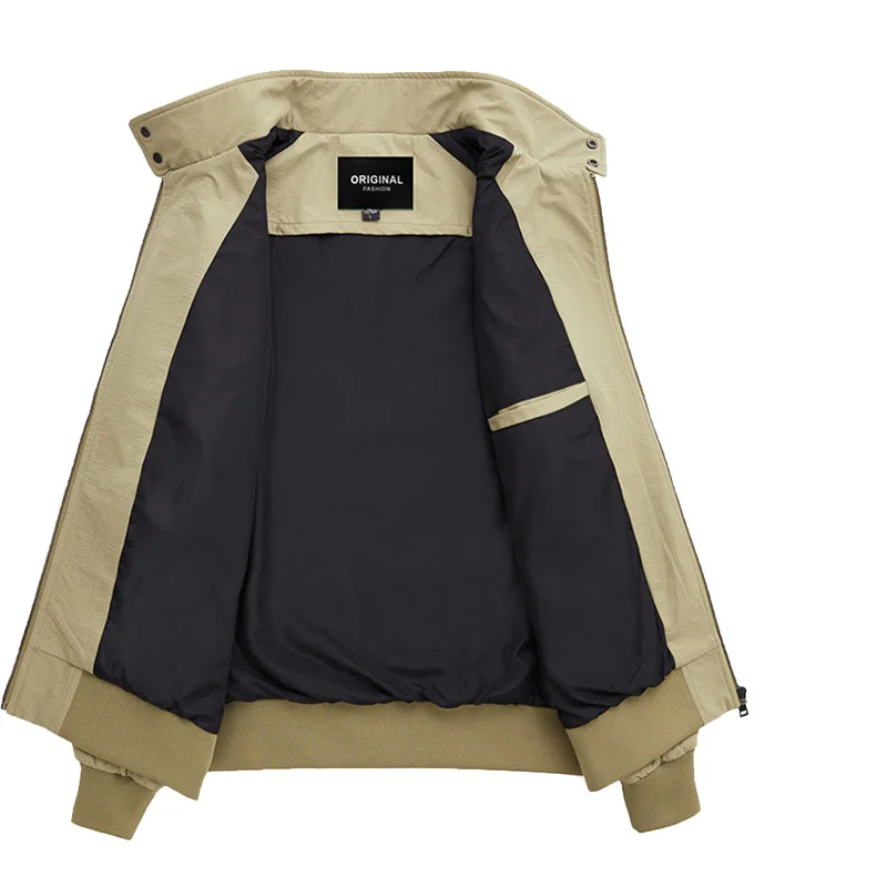 سترة طيران للرجال من Akkad Kuti Amekji - سترة سفر للتخييم في الهواء الطلق بياقة واقفة #5