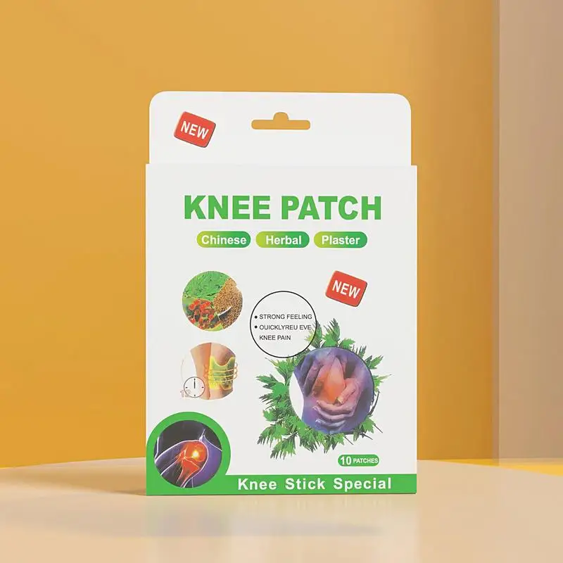 Knee Relief Patch 10 Patches Wormwood Hurt Relief Patches Knee Relief Patch Paste Back Hurt Relief Heat Patches For Hurt Relief