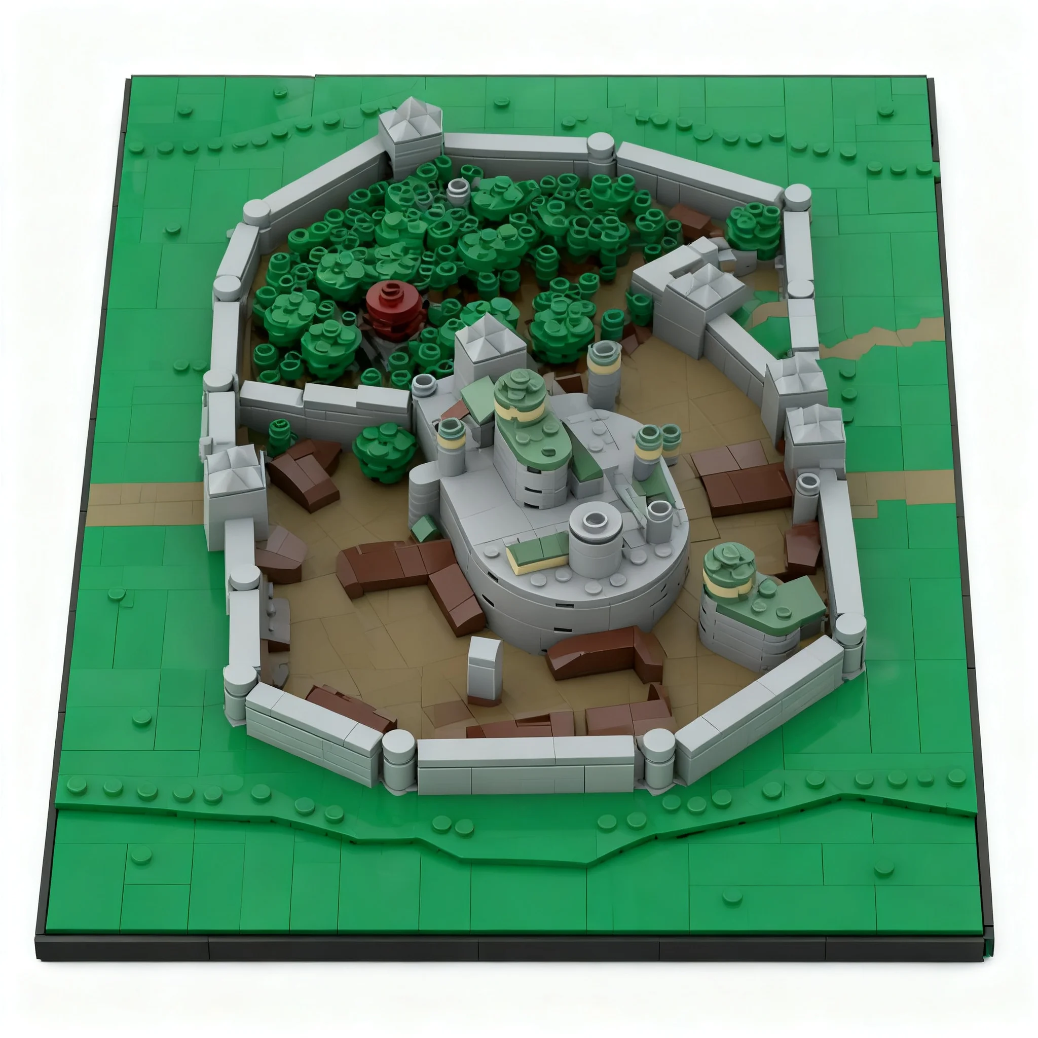 1254pcs MOC Thrones Game - Winterfell season one Model Building Blocks Architecture Christmas Gift Toys Education Idea Brick