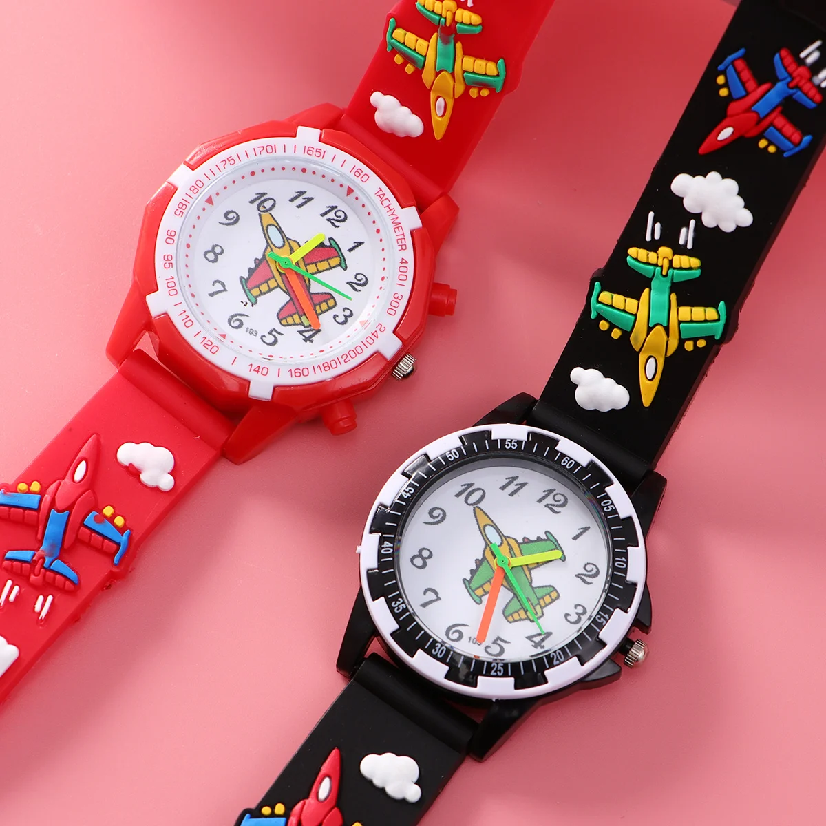

2Pcs Kids 3D Wrist Watch Cartoon Pattern Creative Football Style Lovely Casual Watches for Children Girls Watch for Kids