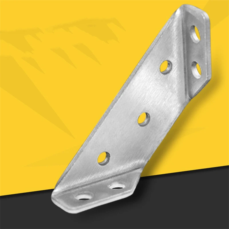 Stainless Steel Corner Bracket Furniture Accessories Furniture Corner Connector Brace Joint Fastener Bedframe Triangle Bracket
