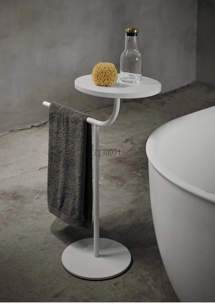 Bathroom non-punching towel rack, bathroom rack, simple wind floor bath towel rack