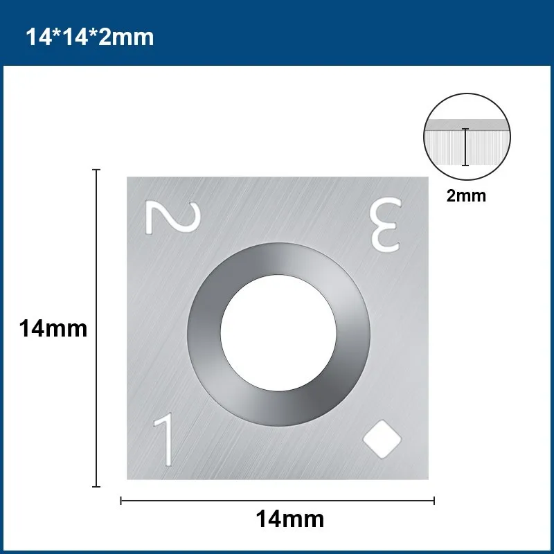 CMCP Carbide Insert Slab Cutter for Wood Planer Bit 12x12x2.2/10.5x10.5x2.2/14x14x2mm Spoilboard Surfacing Router Bit Insert