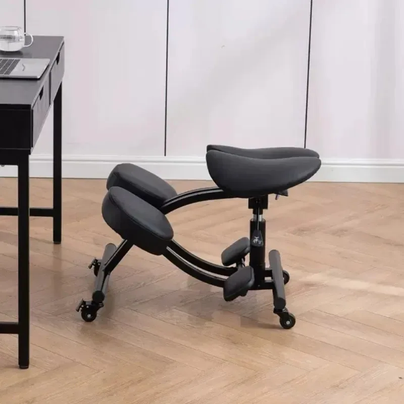 

Saddle Seat Kneeling Chair With Wheels Adjustable Ergonomic Stool Office Mobile Sillas Para Comedor Room Furniture GY50DC