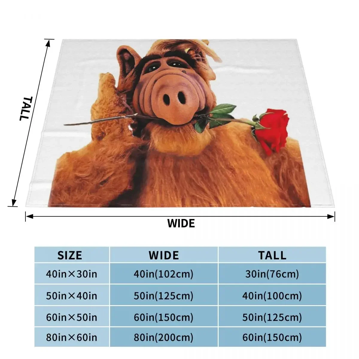 Alf Throw Blanket Decoratives bed plaid fluffy Large Blankets