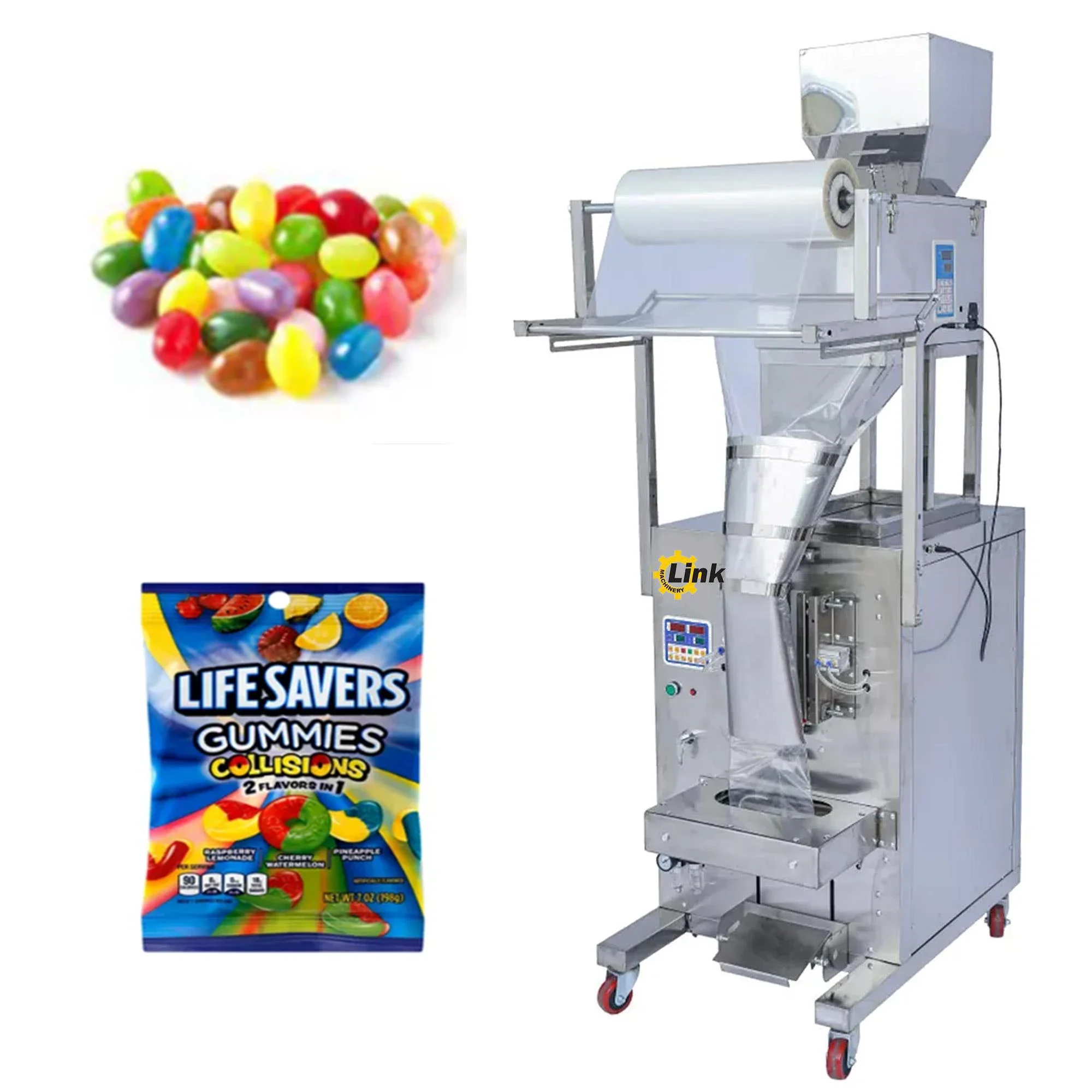 Automatic Granule Snack Food Pouch Packing Machine Dry Fruit Seeds Peanut Grain Packing Machine