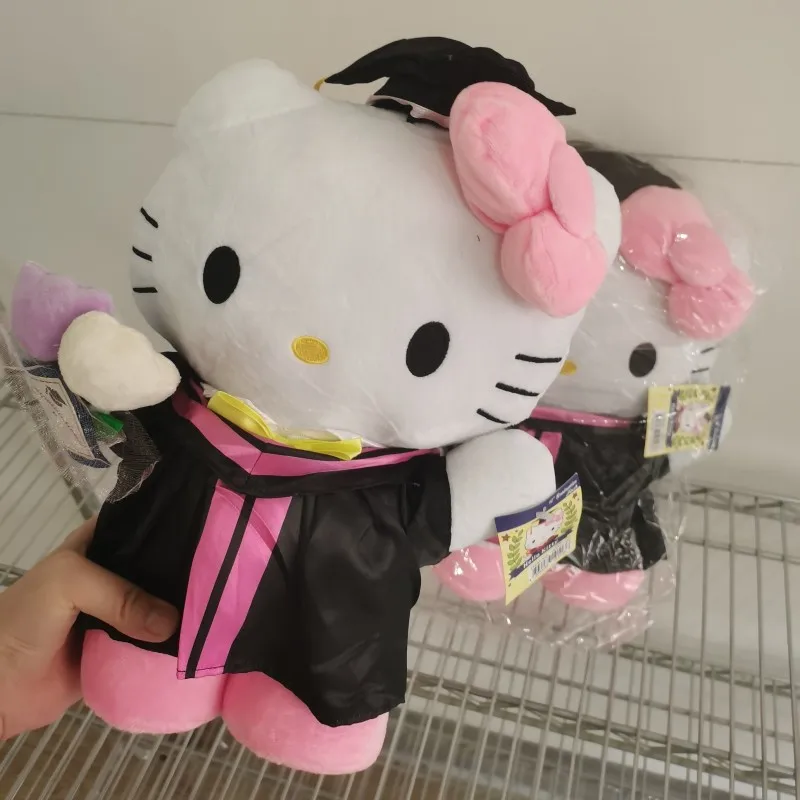 Sanrio Degree Suit Plush Doll Hello Kitty My Melody Little Twin Stars Cosplay College Style Doctor Hat Cartoon Toys Gift