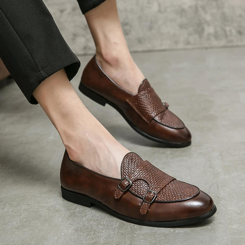 

Men's casual business loafers Fashionable British New versatile gentleman style Party Wedding Daily outdoor plus size shoes