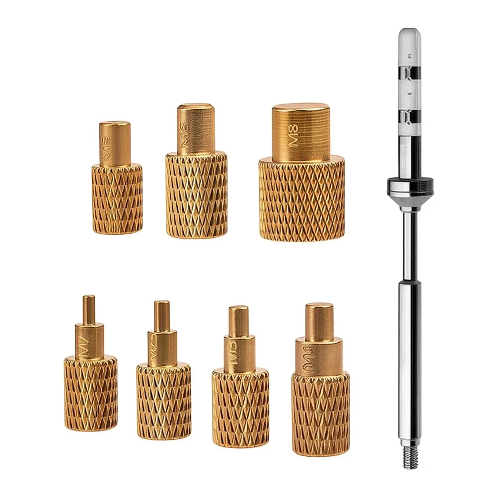 For Plastic Part Assembly TS100 Hot Insert Nozzle Brass Heating Tips Carving 15*5*2cm Oxidation Resistant Build