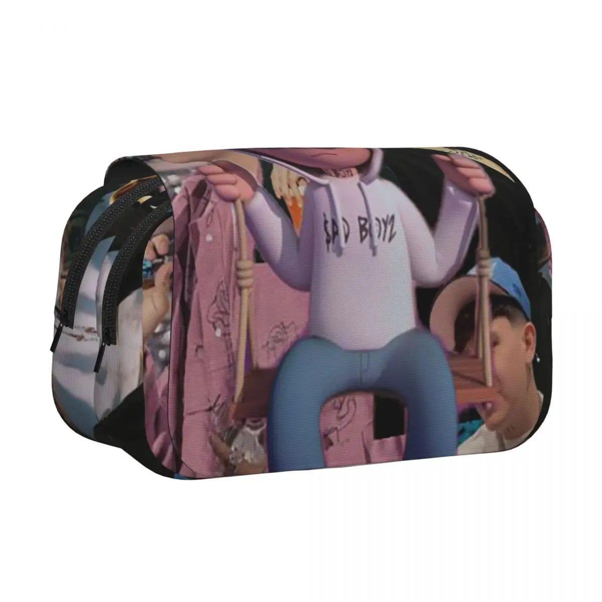 Junior H Merch Sad Boyz Pencil Case Pencil Pouch Hard Shell Leather Large Capacity Pen Box Pencil Bag for Boy Girl Gifts