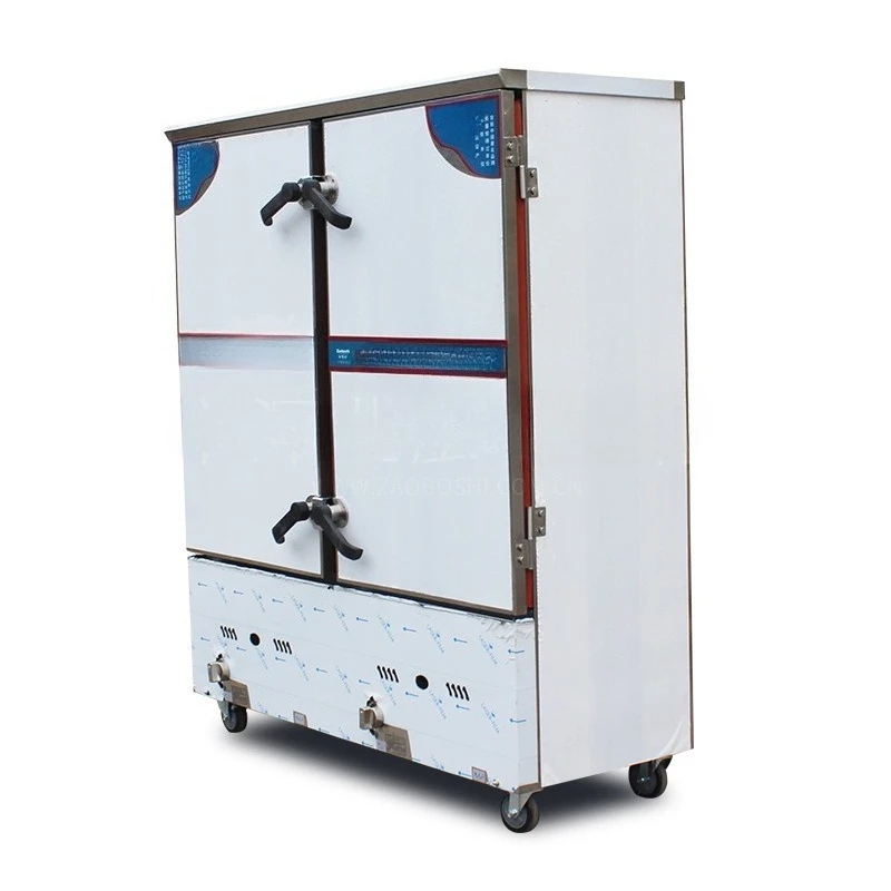 Commercial gas pulse steamer 12/24/48 plate steamer steamer Steamed rice Steamed vegetables Catering canteen