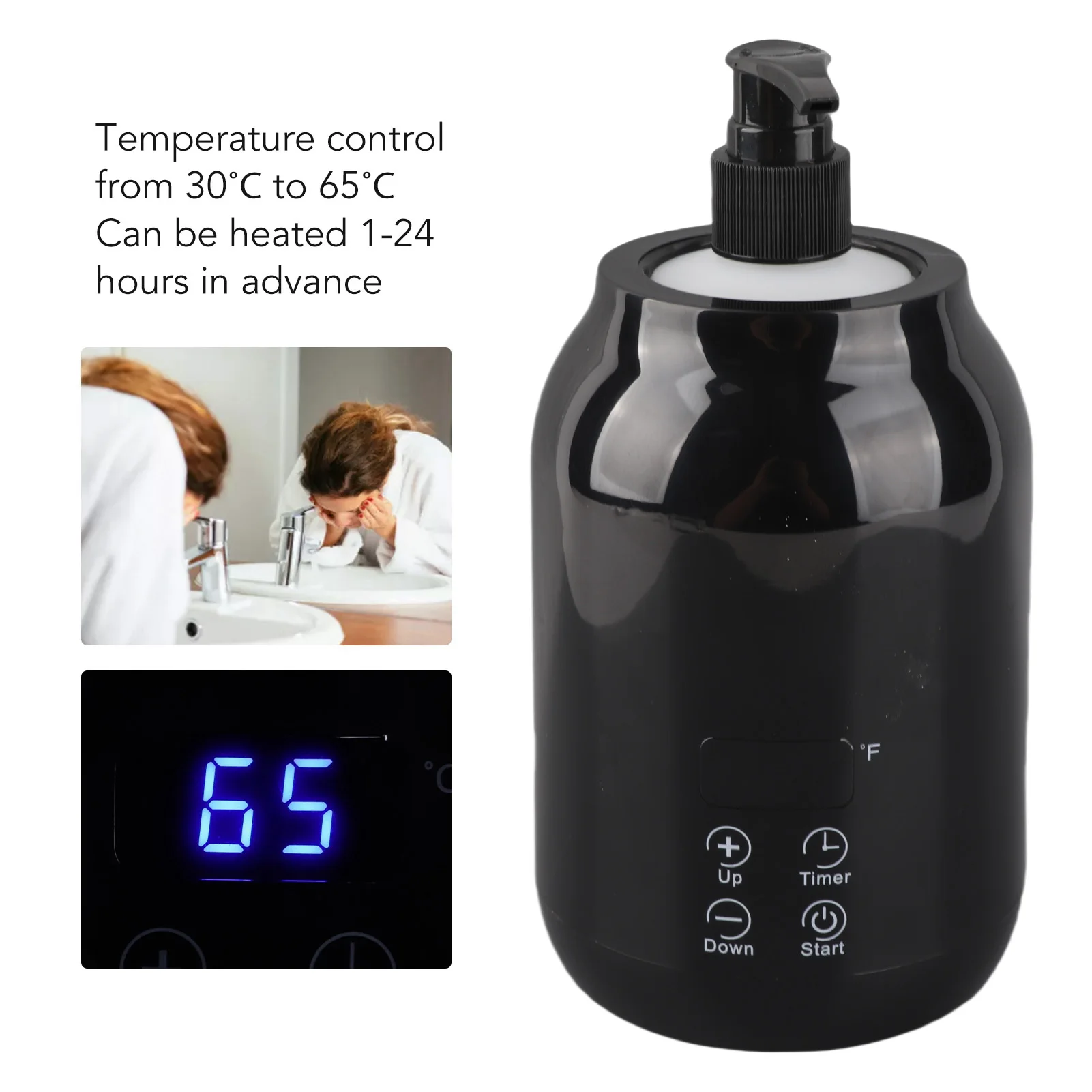 

Подогреватель для массажного масла на одну бутылку, с LED-дисплеем и регулировкой температуры