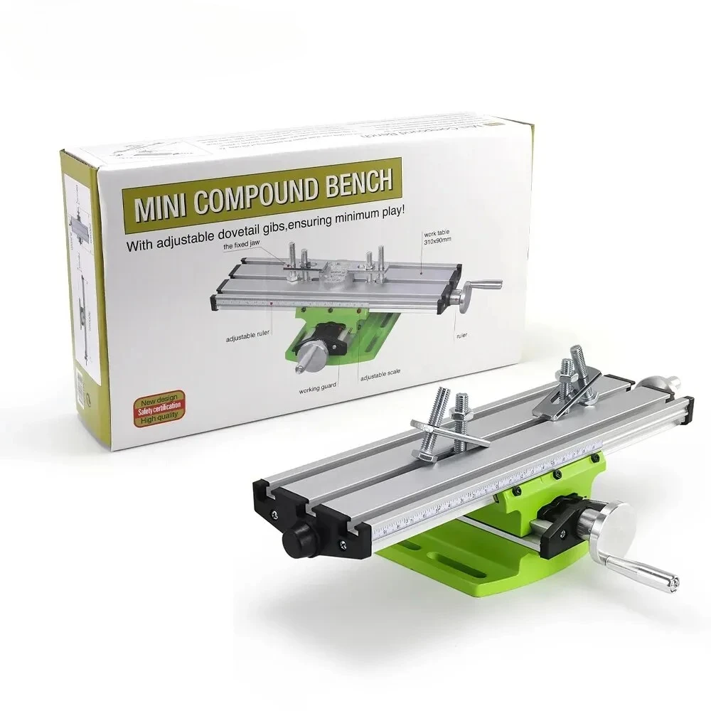 BG-6300 Compound Table Working Cross Slide Table Worktable for Milling Drilling Bench Multifunction Adjustable X-Y