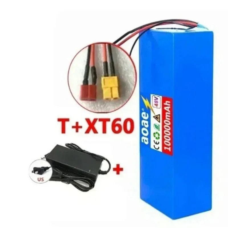13S4P 48v 100Ah Lithium Battery Pack for Electric Scooters Mountain Bikes Replace Rechargeable Lithium Battery Pack