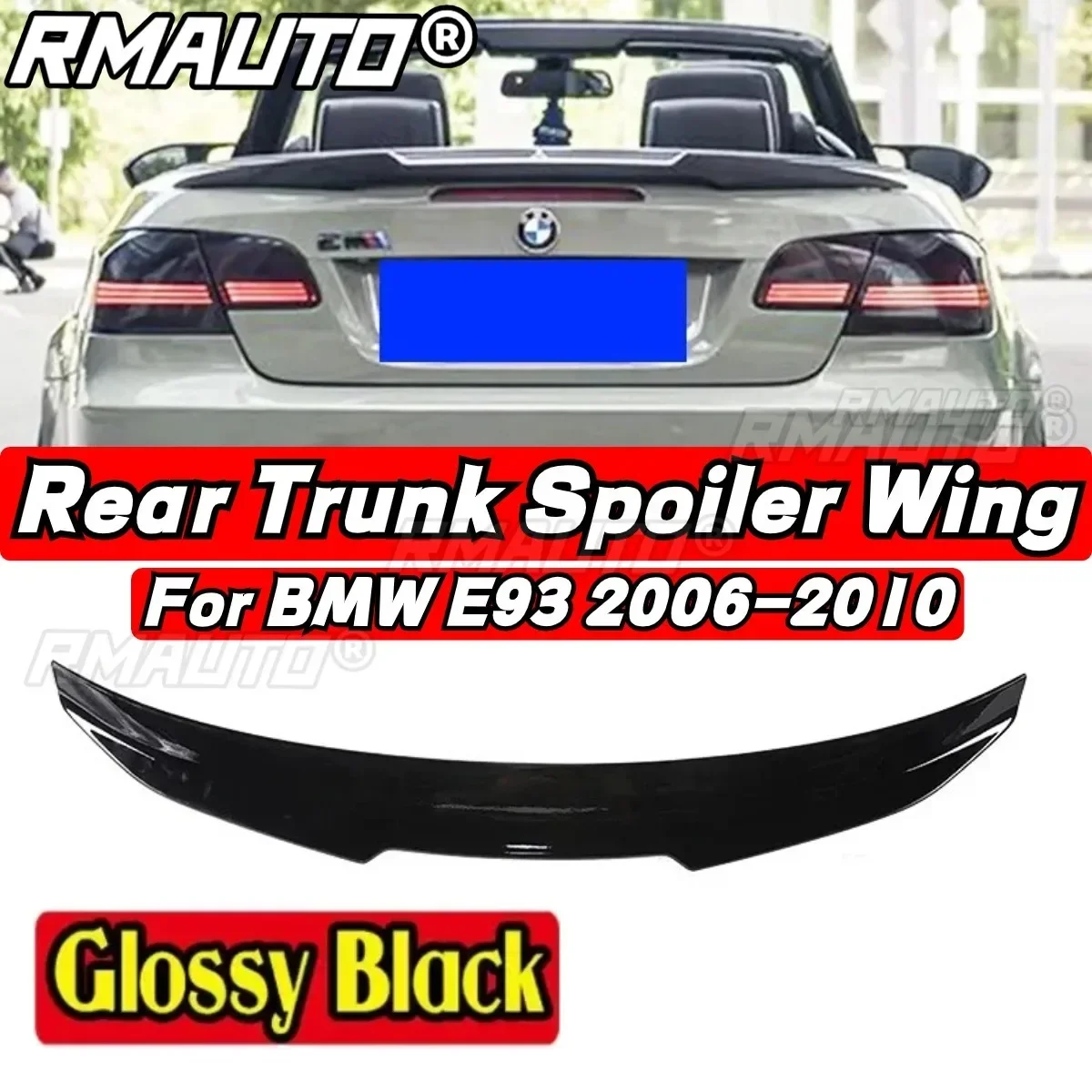 

Car Rear Trunk Spoiler PSM Style Car Rear Spoiler Body Kit For BMW E92 M3 330i 330d 335i 328i 2006-2010 Car Accessories