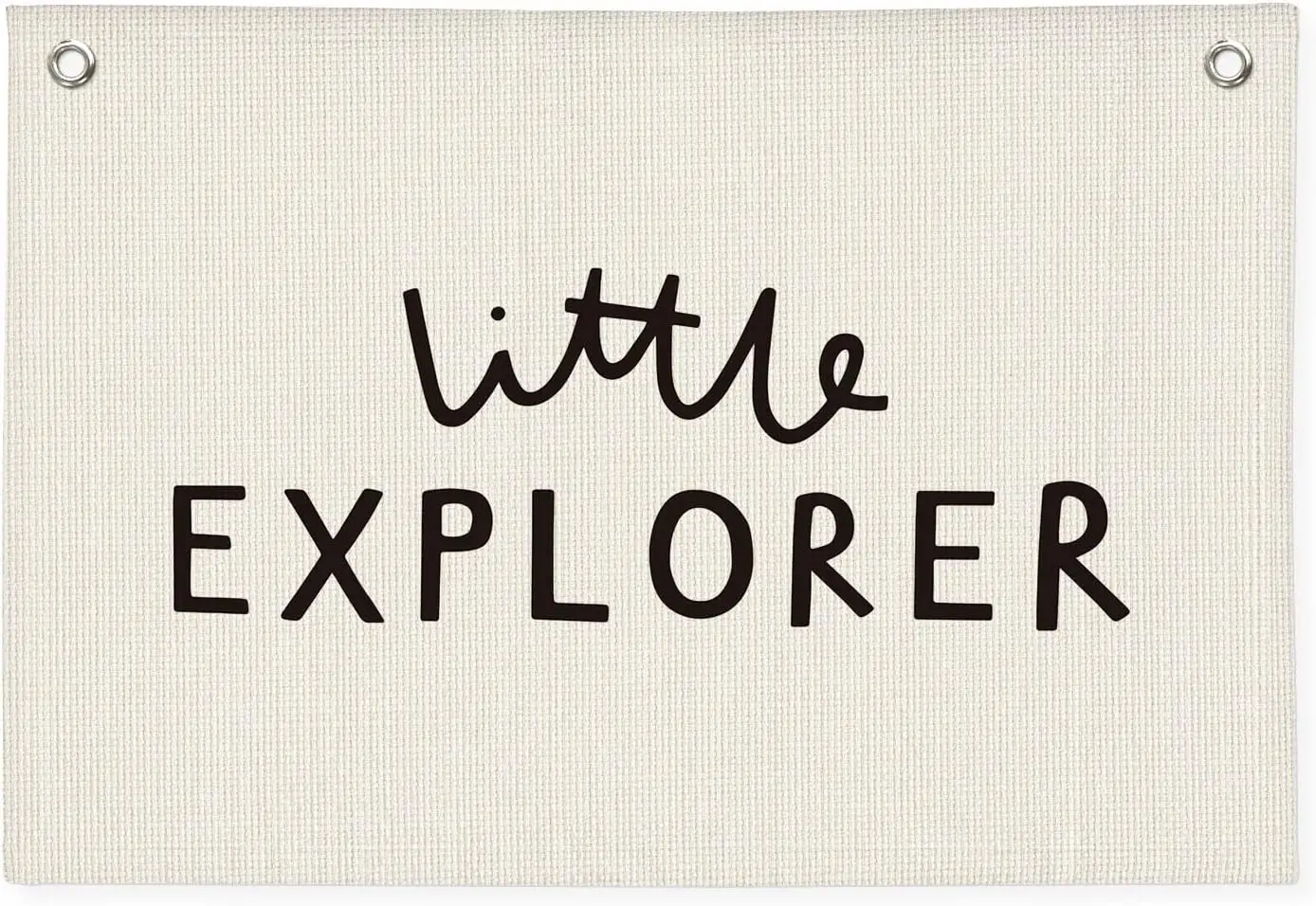 Flagicts 100% Polyester Little Explorer Baby Shower Linen Canvas Flags