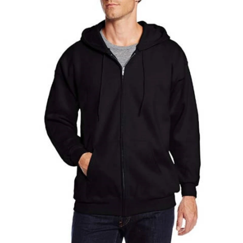 كنزة رياضية خفيفة الوزن بغطاء رأس للرجال ، بسحاب كامل ، جيب ، قميص رياضي ، جري ، جولف ، جاكيت تمرين #2