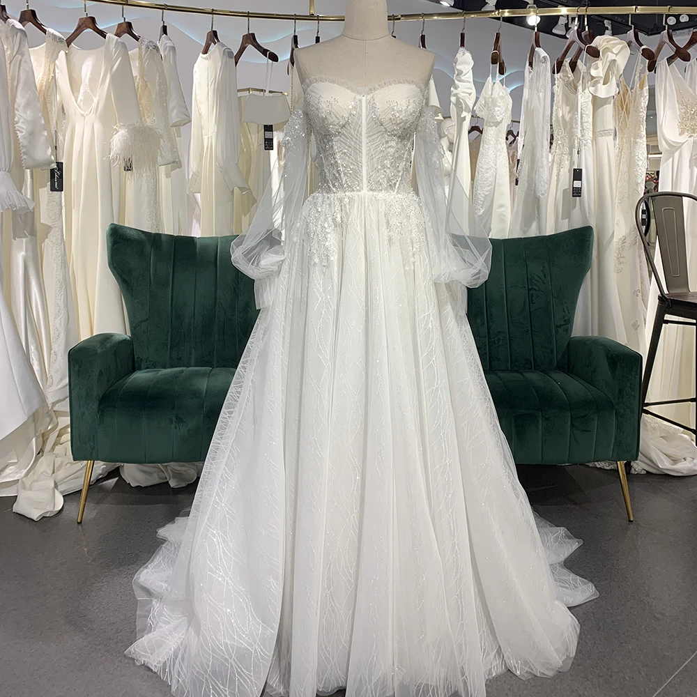 Luxus Scoop A-linie Organza Hochzeit Kleid Rock Angepasst Backless Und Zipper Braut Kleid Für Hochzeit vestidos novias boda