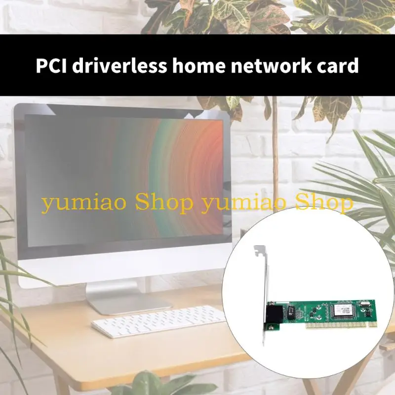 587b Fast 100mbit / s PCI -Netzwerkkarte für Desktop -Nicht -Treiber -Setups Support