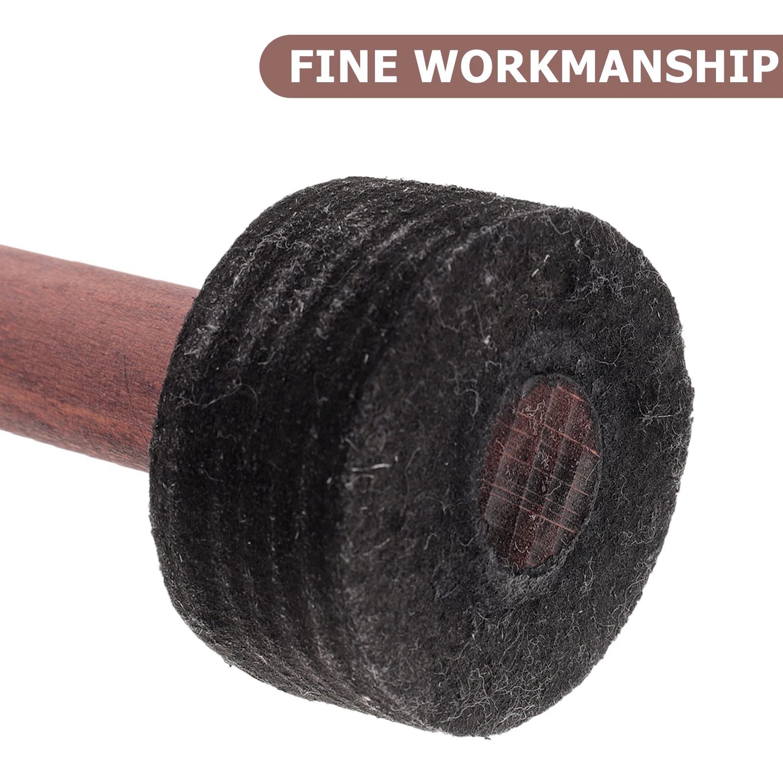 

Anti-slip Drum Sticks Bass Mallets Black Wood Comfort Grip Advanced Percussion Accessory for Students Professionals