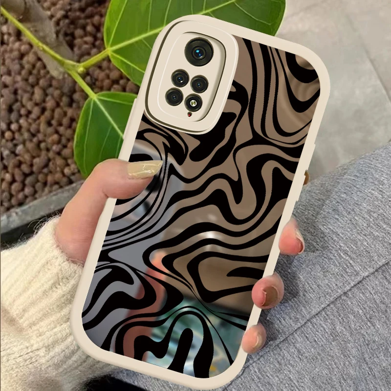 For Vivo IQOO Neo Z7X Z7 Z 7 12 Case Abstract Swirl Pattern Shockproof Cover For For Vivo IQOO Neo Z7 Z7X 12 Soft Mirror Capa