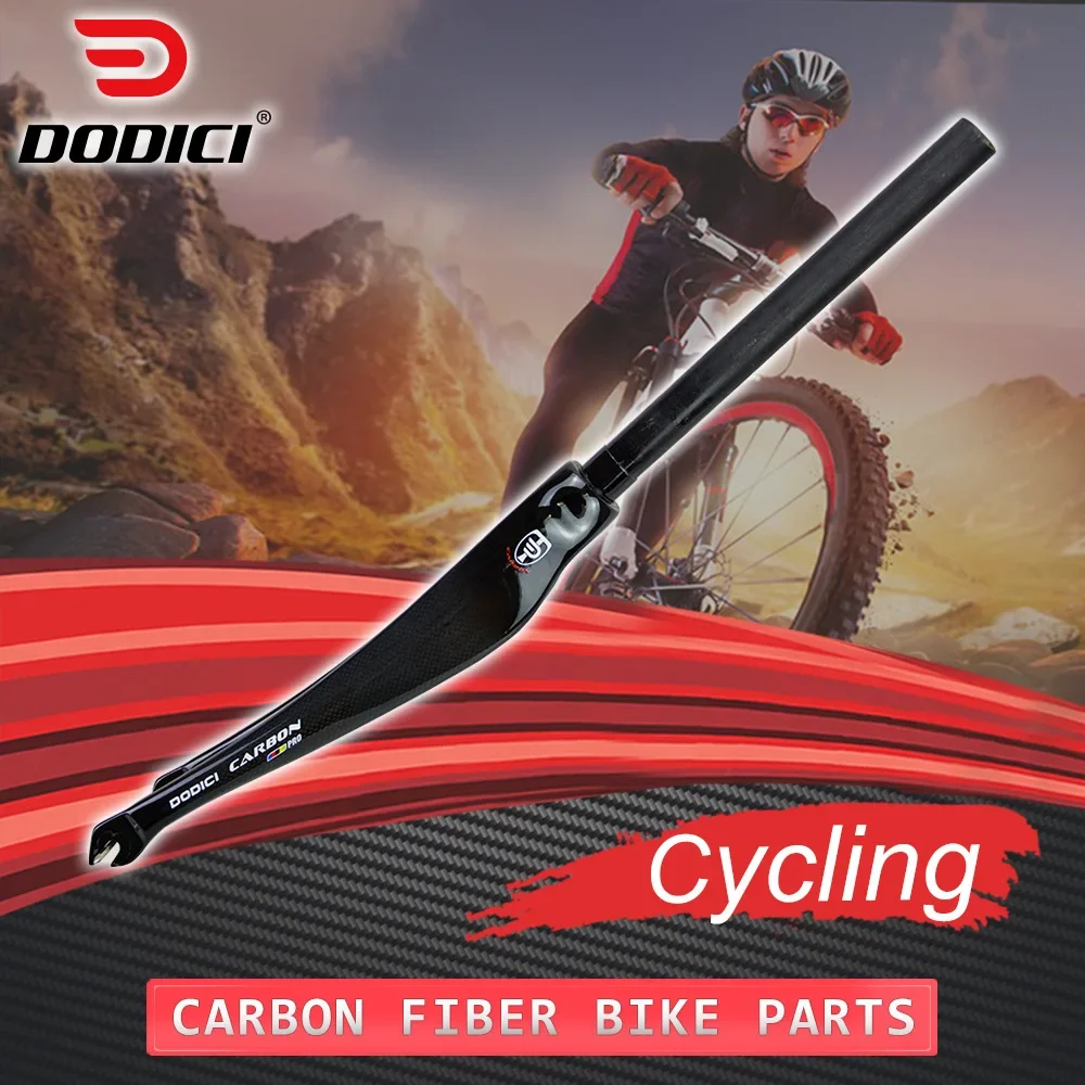

DODICI 700C 28.6MM Straight Tube 3K Full Carbon Fiber Road Fixed Gear Fork Road Bike Full Carbon Front Fork