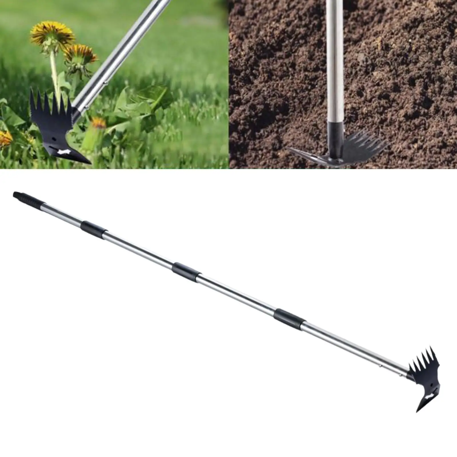 

Weeds Remover Tool Multifunctional Hoe Garden Tool for Weeding Lawn Backyard
