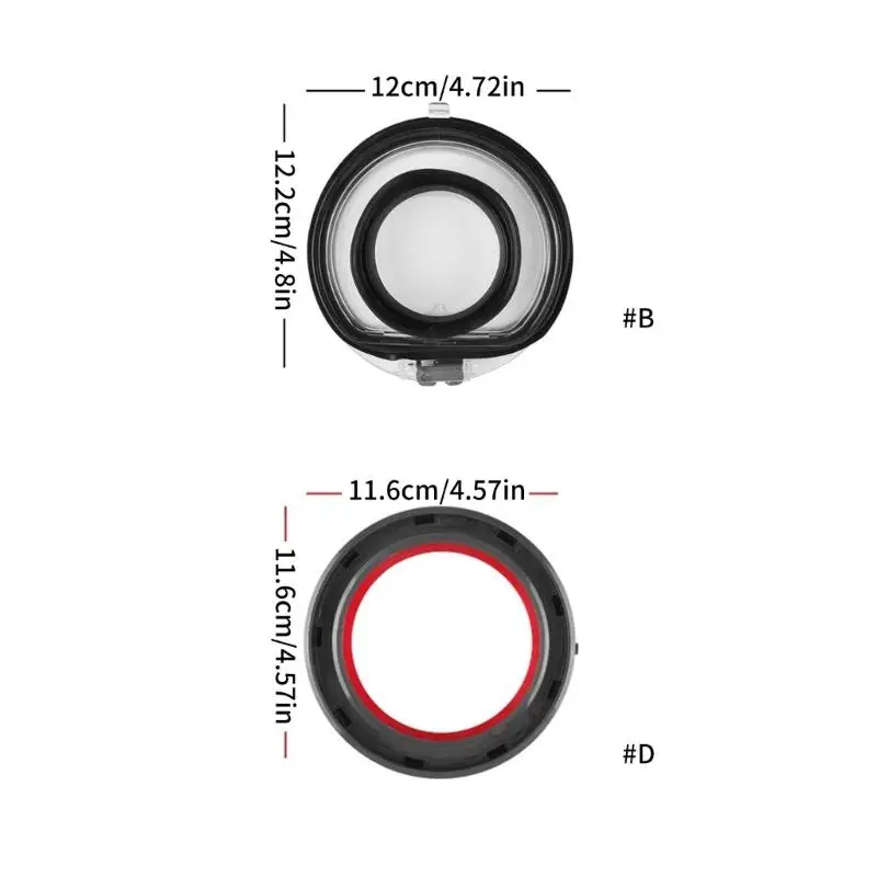 Bin Lid Rings For V7 V10 Vacuum Cleaner Dust Bin Bucket Bottom Cover Dropship