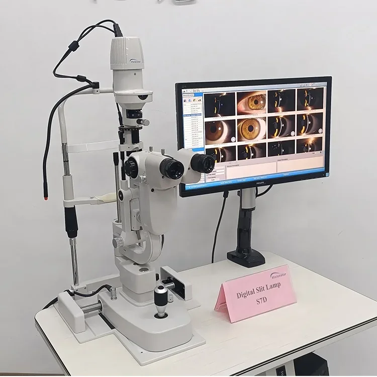 Microscopio con lámpara de hendidura S7D (con software)