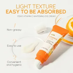 1pcs VitaminC Anti Dark Circle Eye Cream Eye Bags Whitening Lightening Cream Wrinkle Removal Serum Eyes Firming Skin Care Beauty