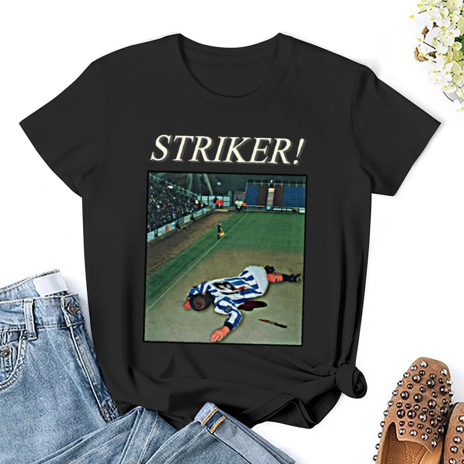 Steve Bruce Striker! Steve Bruce - 90s Retro Football Fan Design Classic T-Shirt cute tops tops Woman clothes