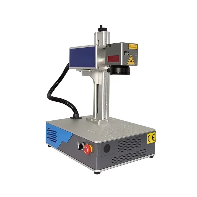 

30 watt integrated portable nameplate credit card fiber marking machine