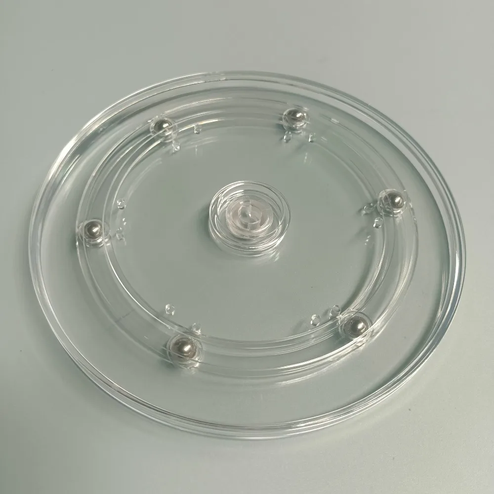 Creative Acrylic Turntable 360° Rotating Transparent Display Stand Round Base Furniture Hardware Jewelry Decor Swivel Plates
