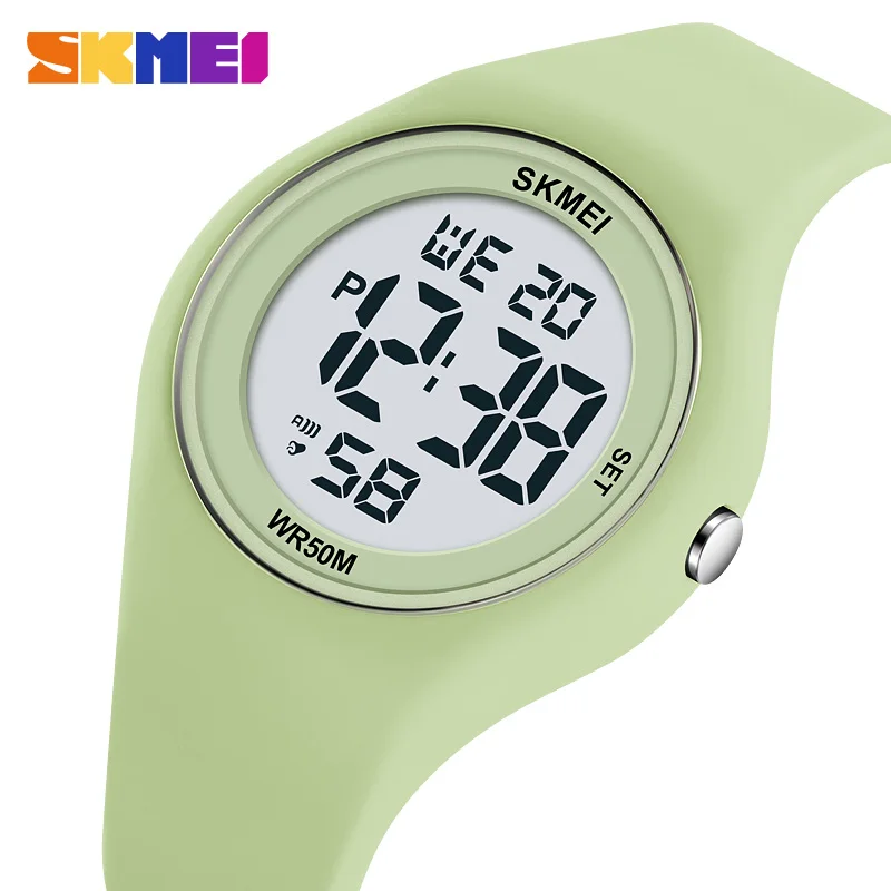 SKMEI 2317 Wristwatch Alarm Reloj Mujer Outdoor Sports Digital Watch For Men Women Students 5Bar Waterproof Stopwatch Countdown