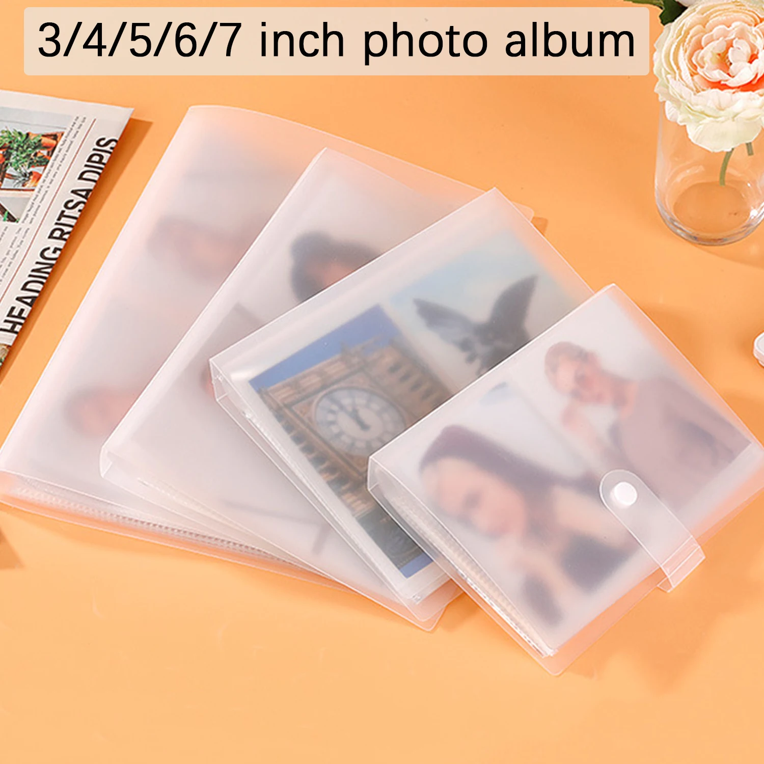 Photo album with 80/160 slots, Polaroid card holder, 3-7 inch jewelry storage card holder, idol star photo collection.