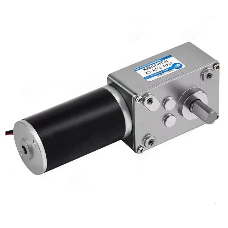 5840-31ZY DC 12V 24V Reduction Gear Motor Large Torque High Power 2-70kg 7RPM-470RPM Worm Gear Motor Reversed Motor