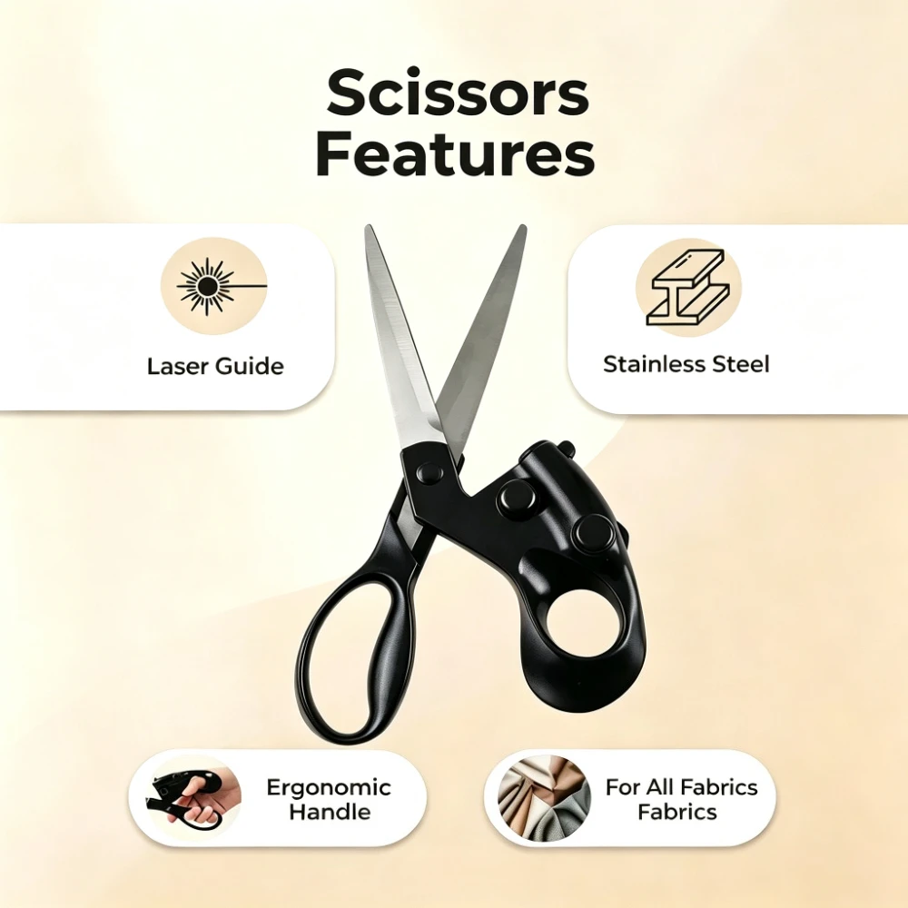 1 szt. Nożyczki krawieckie z l – Industrial Laser Tool recenzja i cena