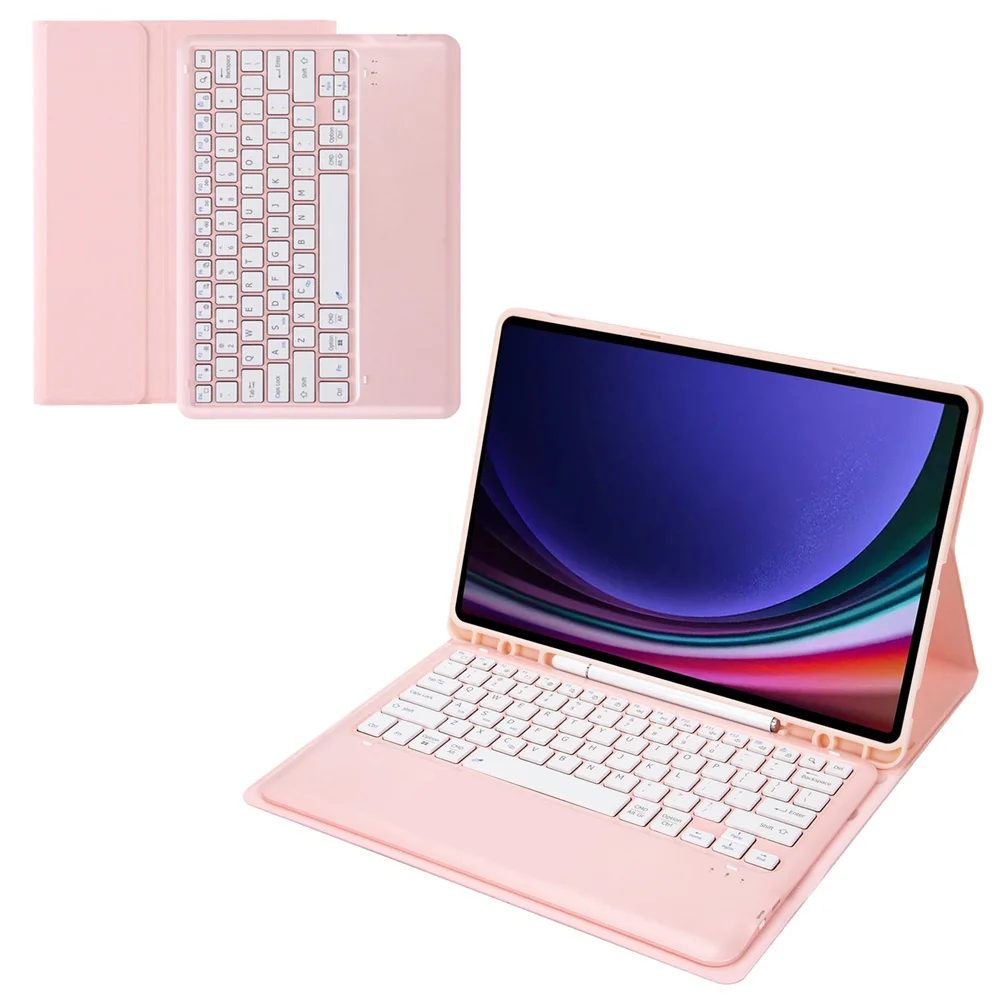 

A810B For Samsung Galaxy Tab S10+ / S9 FE+ / S9+ 12.4" X610 / X616 Detachable Bluetooth-compatible Keyboard Case Pencil Slo
