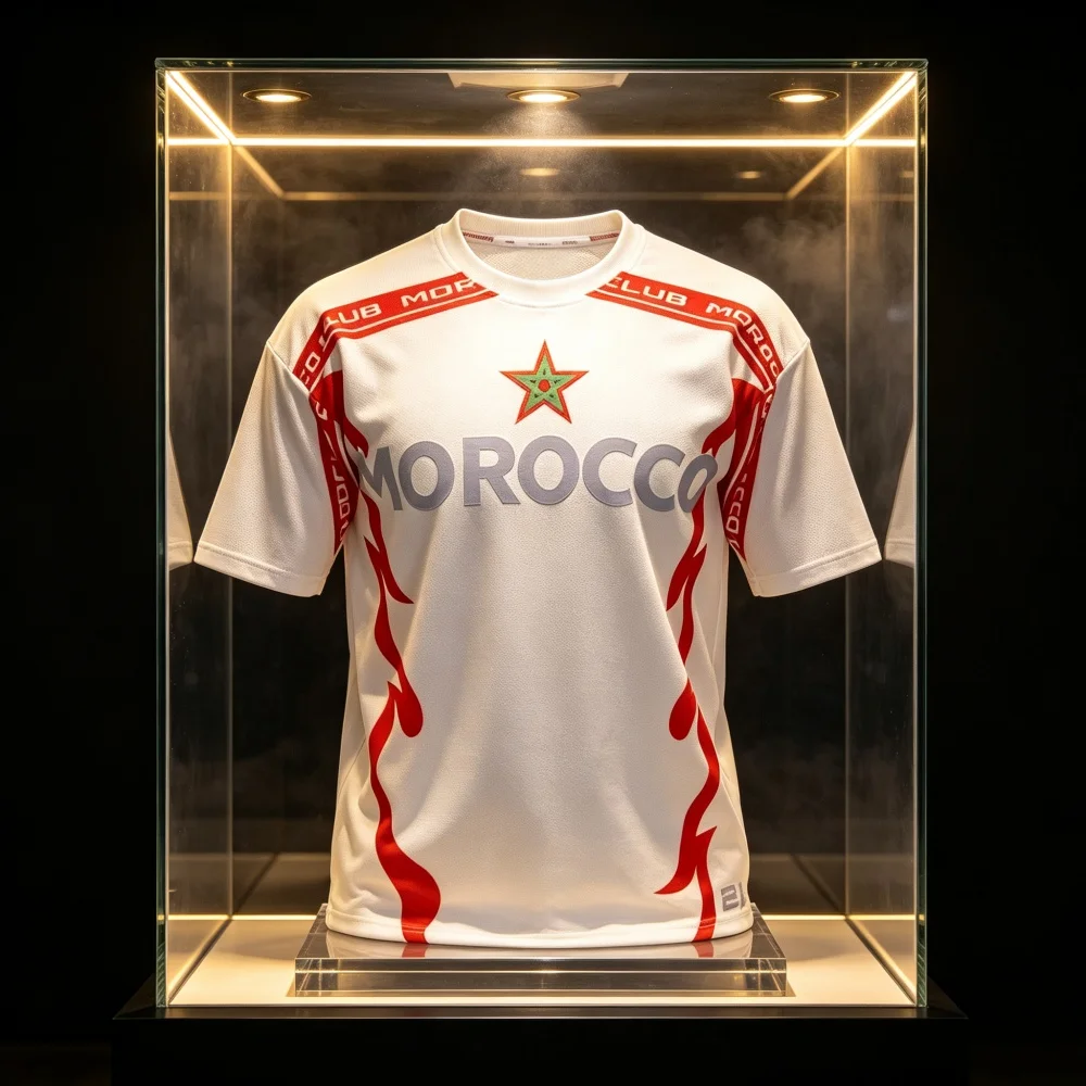 Morocco 212 Commemorative Jersey Trendy and Versatile Loose-fitting Retro Comfort Hot Sale Light and Thin Family Kids Tees