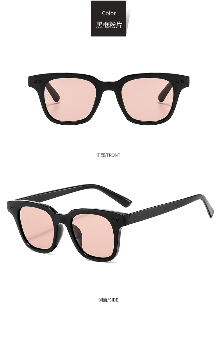 Neue Rechteckige Sonnenbrille für Damen und Herren Vintage Marken-Sonnenbrille Eckige Sonnenbrillen für Frauen und Männer – Detail 12