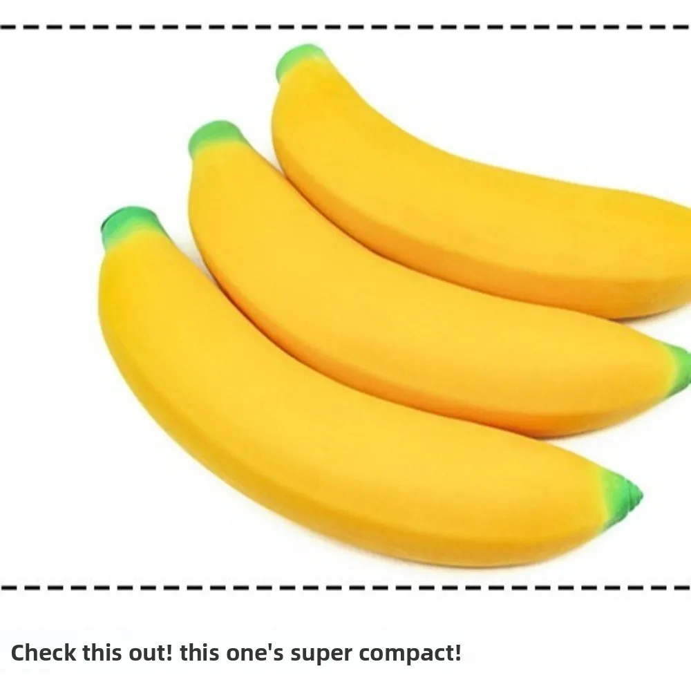 Angstlinderung Banane Squeeze Toy Langsamer Rückprall Simulierte Banane Stressabbau Squeeze Ball Sensorisches Spielzeug Dehnbares Bananenspielzeug