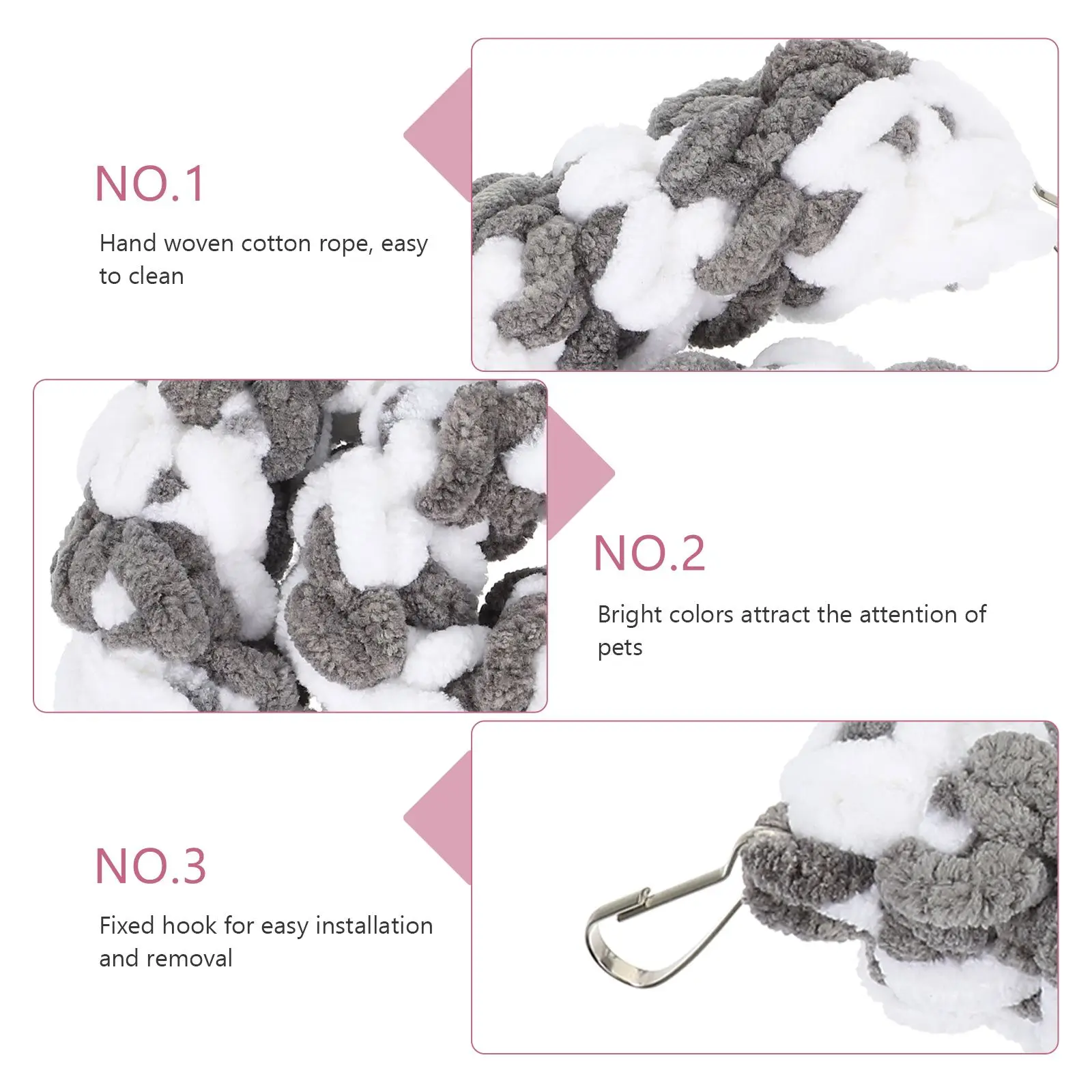 

Rat Toy Ropes Climbing Toys Guinea Pig and Hideouts Striped Bass Accessories for Cage Travel