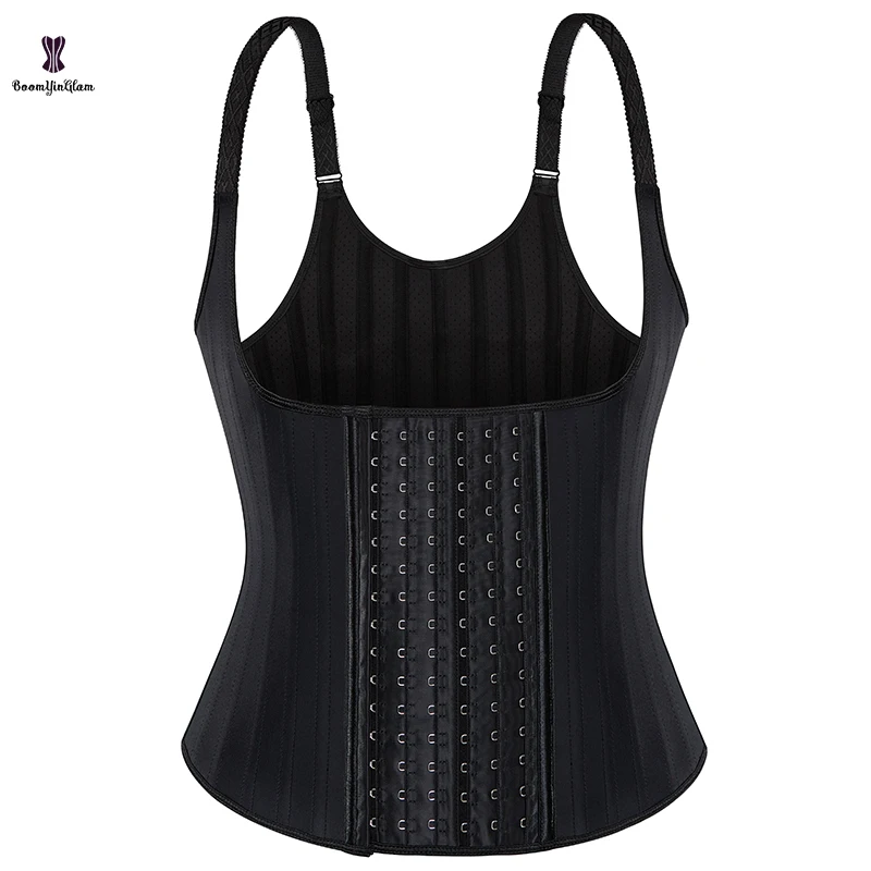 Modeling Strap Women\'s Body Shaper 100% Latex Slimming Girdle Vest 25 Spiral Steel Boned Waist Training Corset With 6 Hooks