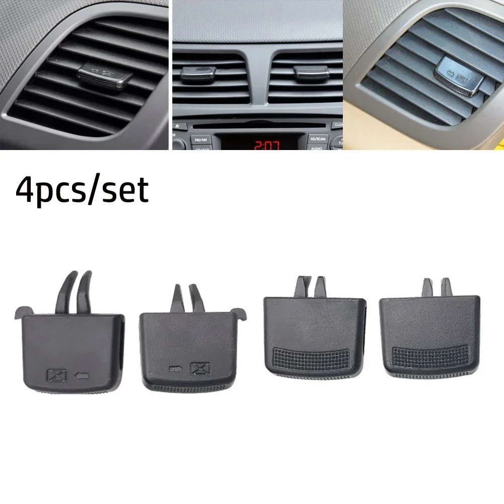 1/4x รถ A/C Air Vent Grille Tab คลิปสําหรับ Hyundai สําหรับ VERNA สําหรับ SOLARIS 10-16 ด้านหน้าเครื่องปรับอากาศ Vent Outlets Tab Clamps