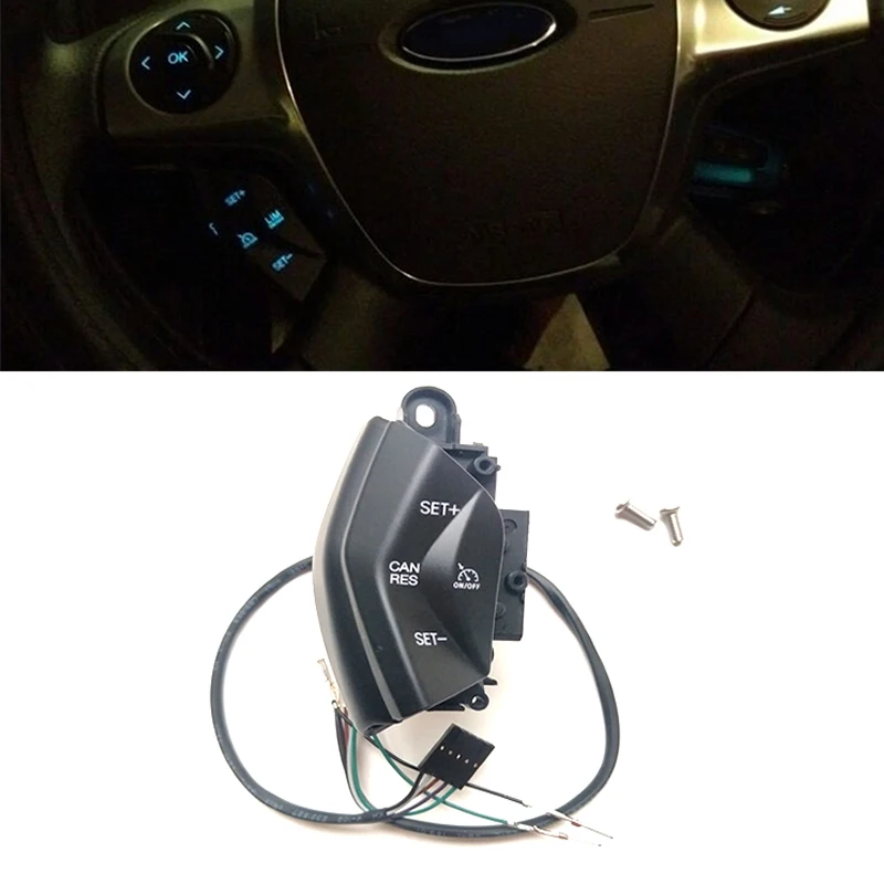

Blue Backlight For Ford Focus 3 2012-2014 For Kuga 2012 - 2015 Cruise Control System Kit Car Speed Control Switch