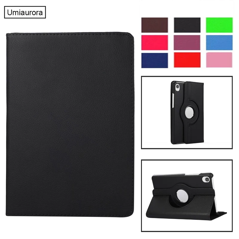 

Для Lenovo Tab M8 FHD 8-дюймовый TB-8705F TB-8505F 3-й TB-8506F 4-го поколения TB300FU 360-дюймовый чехол для планшета с вращающейся подставкой, откидной чехол из искусственной кожи