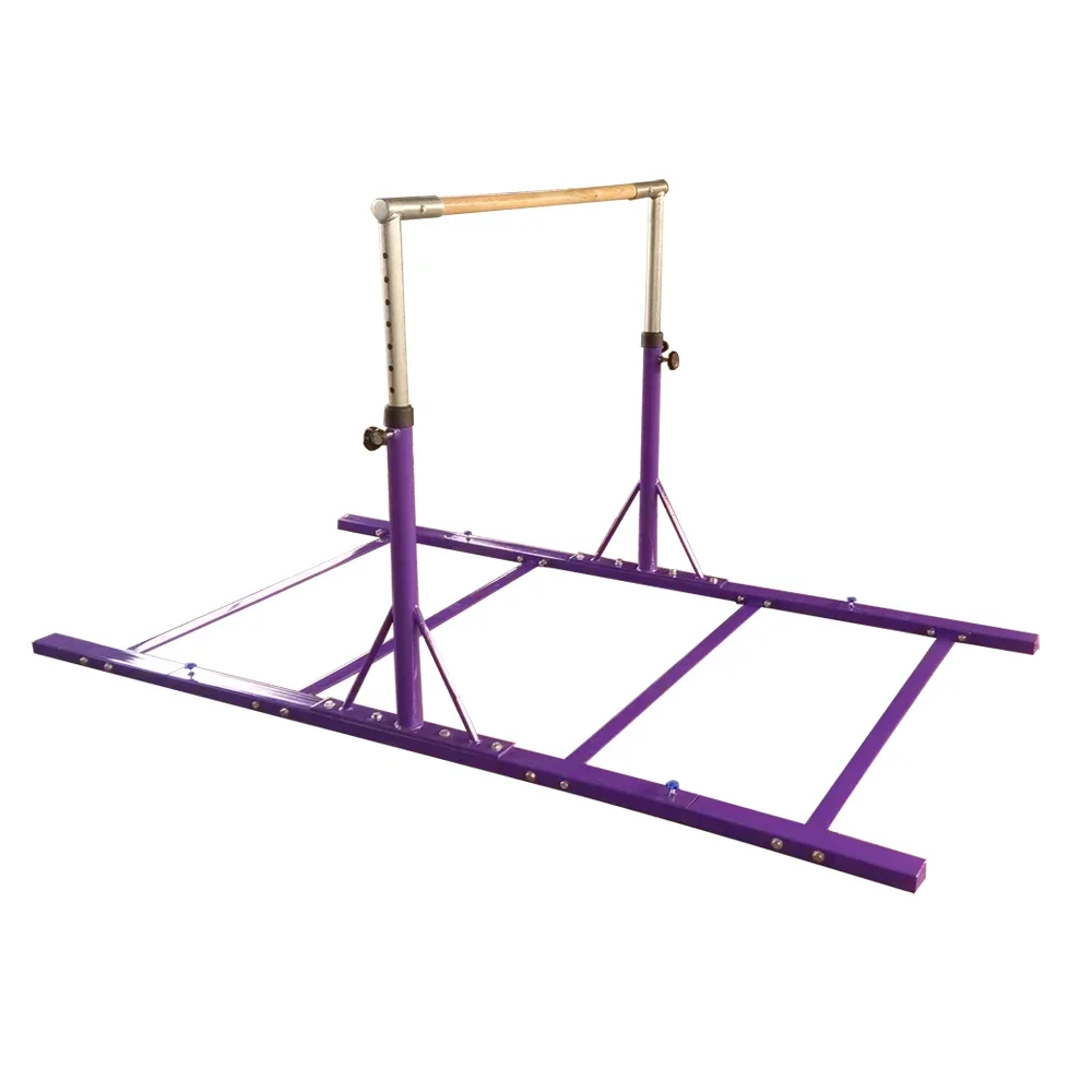 Height Adjustable Kids Gymnastic Horizontal Bar for Home/Club With Fiberglass Rail(100% Actual Photo Attached)