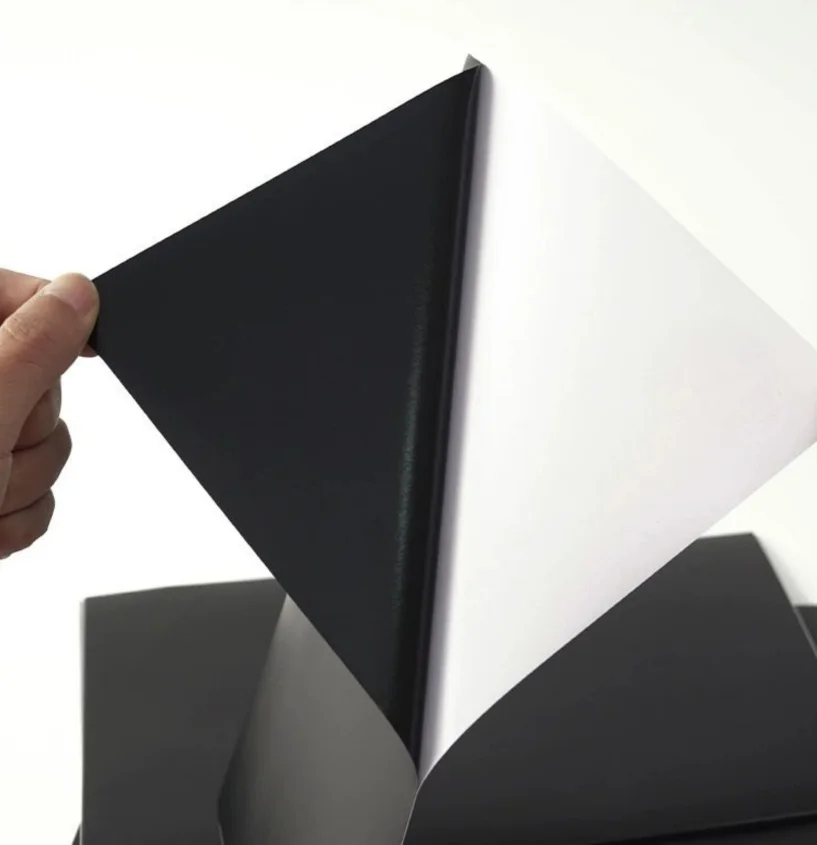 Size A4 Black Matte Finish Self Adhesive Vinyl Sheet Sticker For Paper Craft Scrapbook Cardmaking