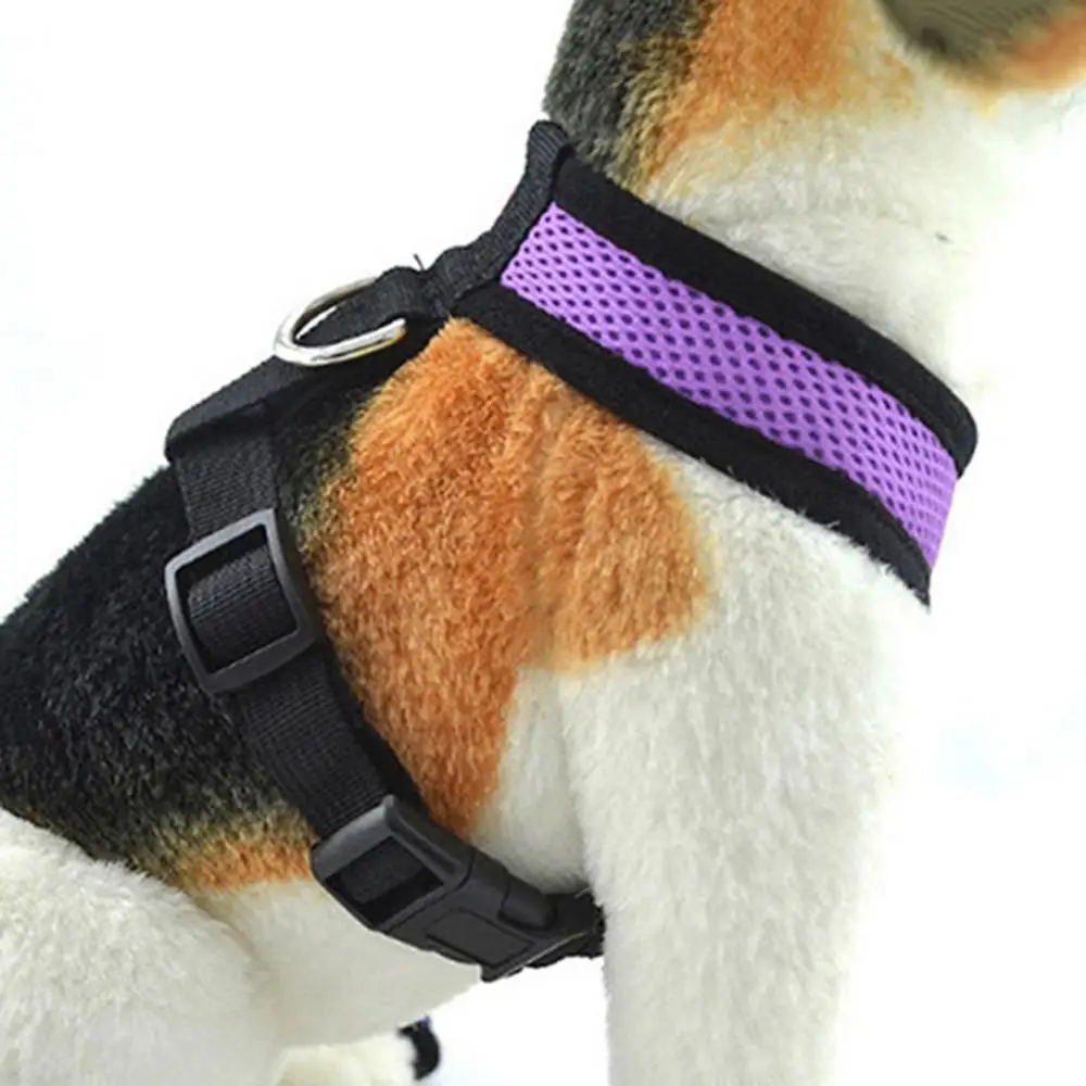 Breathable Small Pet Collar Mesh Dog Harness and Leash Set Cat Vest Harness For Chihuahua Puppy Pug Bulldog Cat Arnes Perro